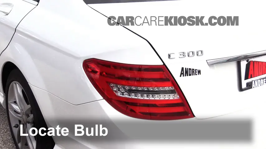 2013 Mercedes-Benz C300 4Matic Sport 3.5L V6 Lights Tail Light (replace bulb)